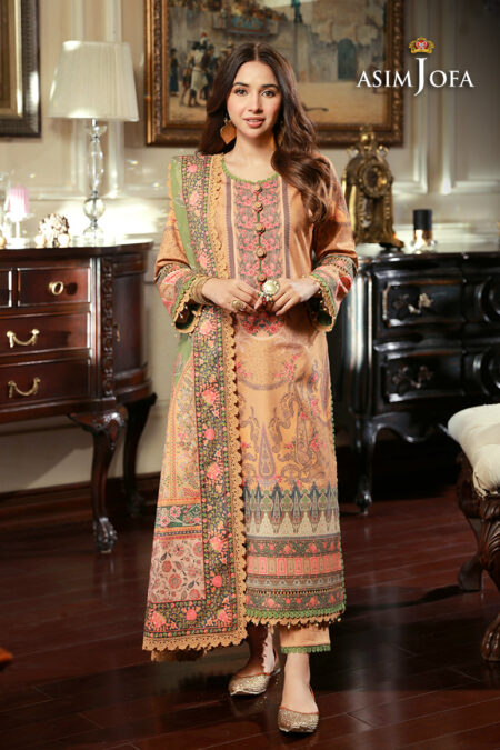 Asim Jofa Ajawp-12 Printed Karandi Stitched 