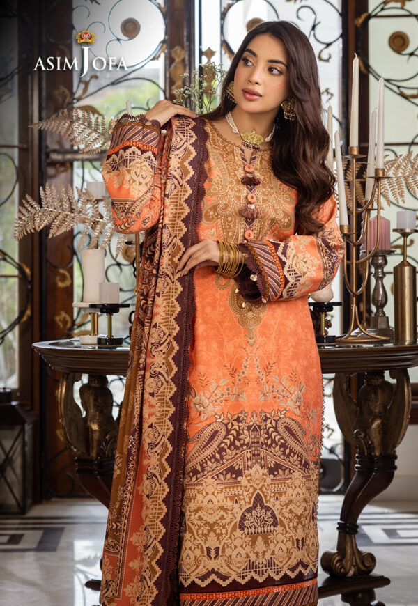 Asim Jofa Ajiw-09 Printed Khaddar