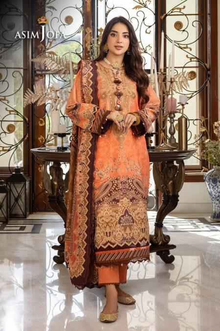 Asim Jofa Ajiw-09 Printed Khaddar 