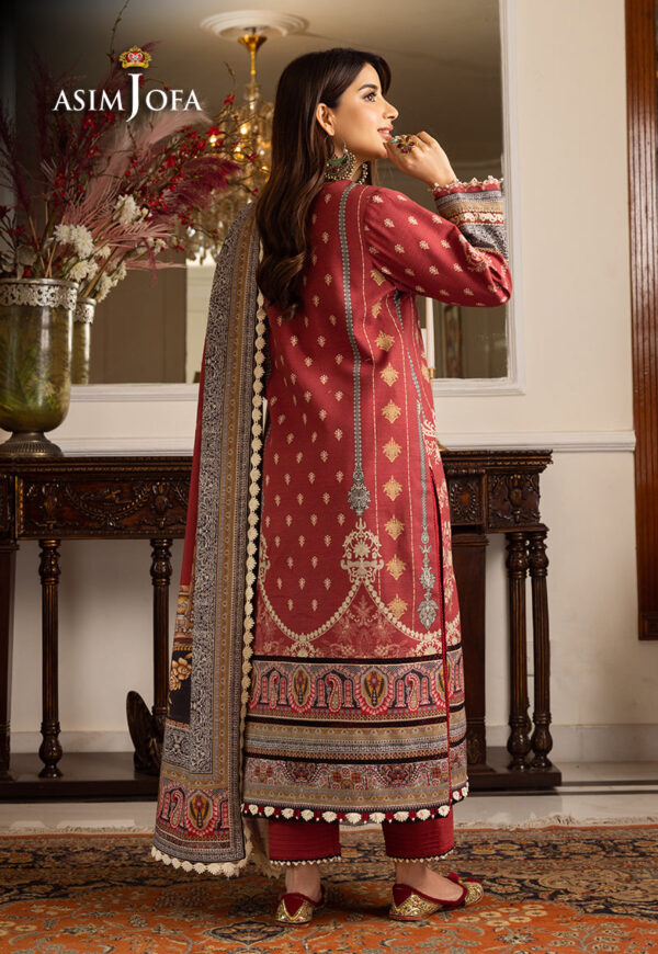 Asim Jofa Ajiwp-02 Embroidered Khaddar Stitched