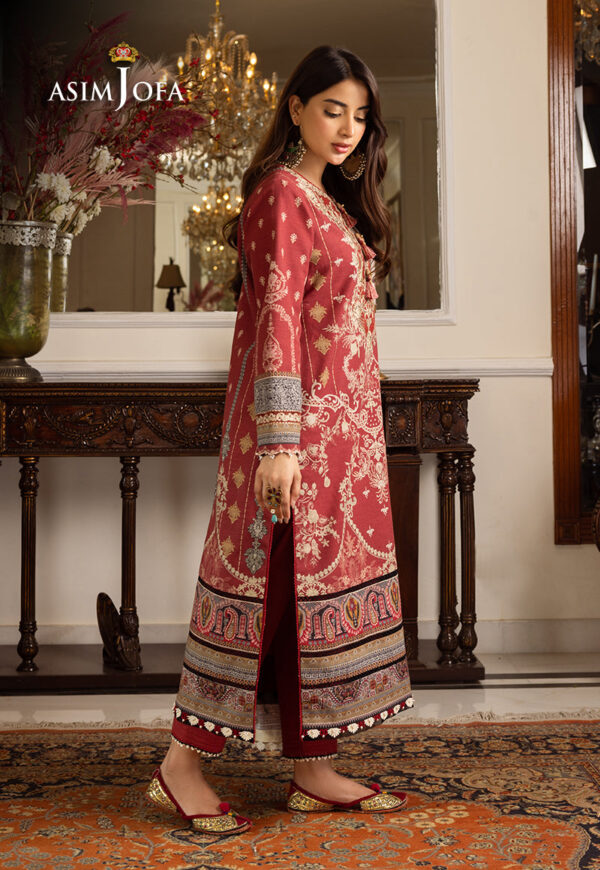 Asim Jofa Ajiwp-02 Embroidered Khaddar Stitched