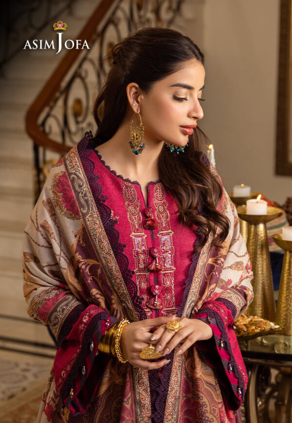 Asim Jofa Ajiwp-04 Embroidered Karandi Stitched