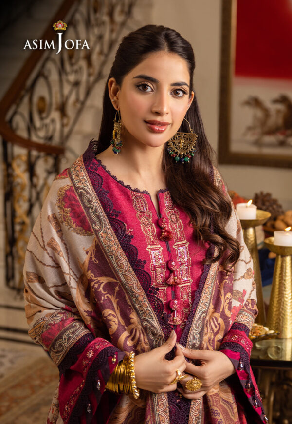 Asim Jofa Ajiwp-04 Embroidered Karandi Stitched
