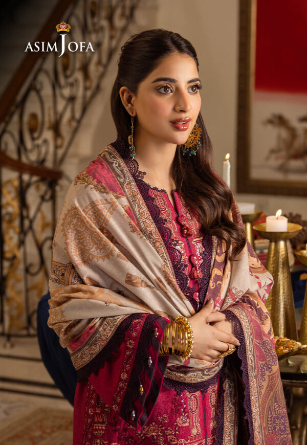 Asim Jofa Ajiwp-04 Embroidered Karandi Stitched