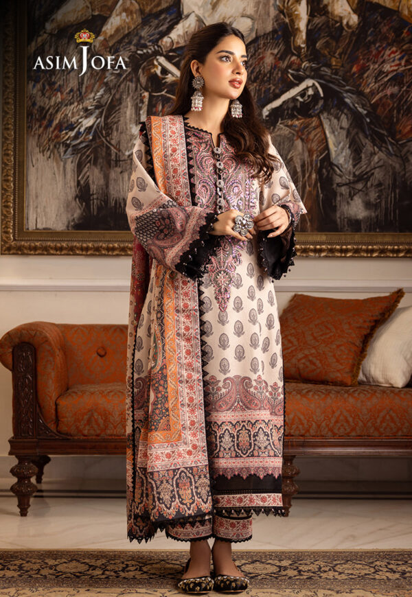 Asim Jofa Ajiwp-06 Printed Karandi Stitched