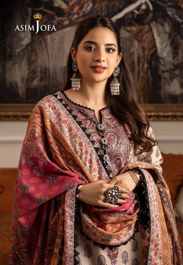 Asim Jofa Ajiwp-06 Printed Karandi Stitched