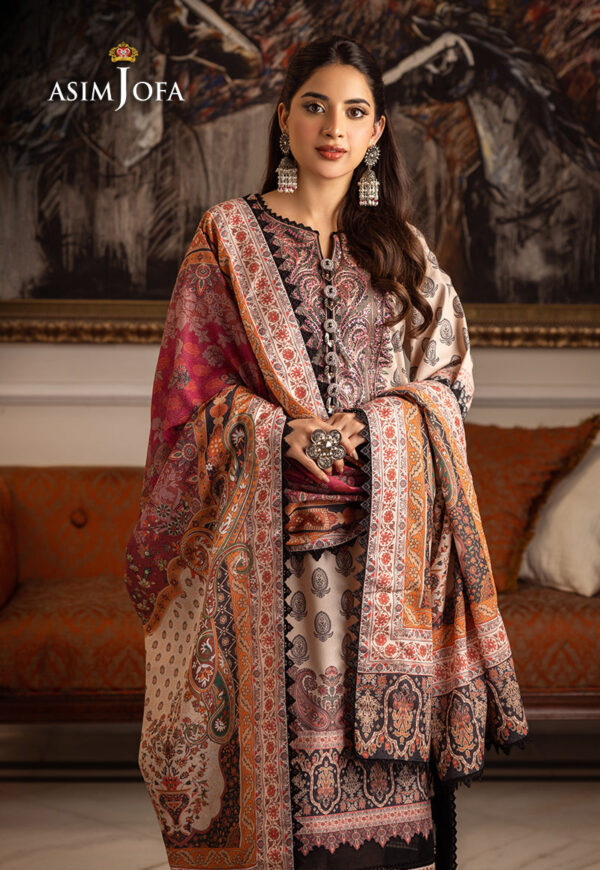 Asim Jofa Ajiwp-06 Printed Karandi Stitched