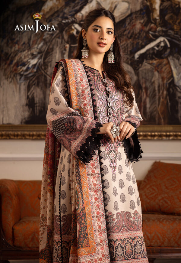 Asim Jofa Ajiwp-06 Printed Karandi Stitched