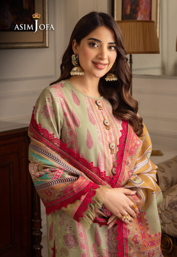 Asim Jofa Ajiwp-08 Embroidered Karandi Stitched