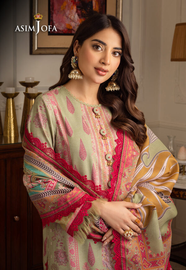Asim Jofa Ajiwp-08 Embroidered Karandi Stitched