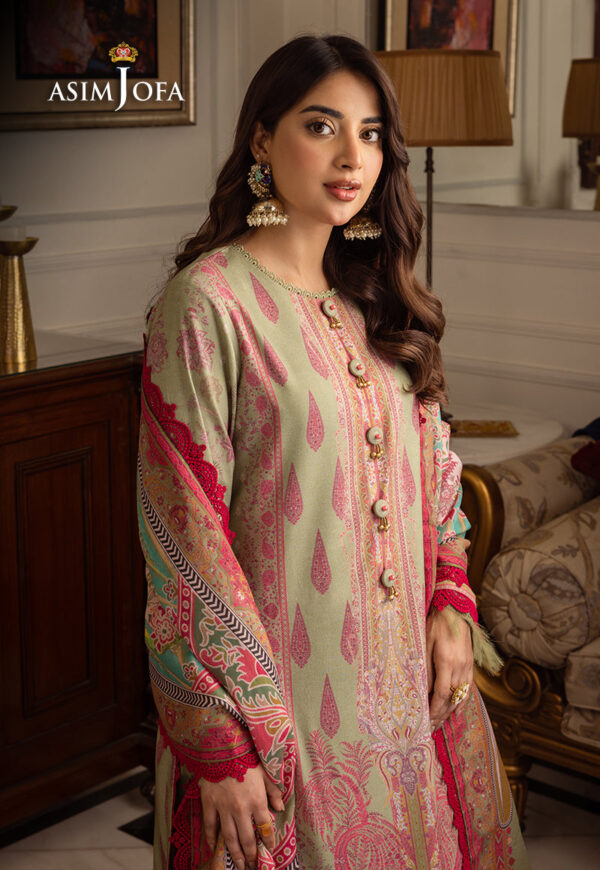 Asim Jofa Ajiwp-08 Embroidered Karandi Stitched