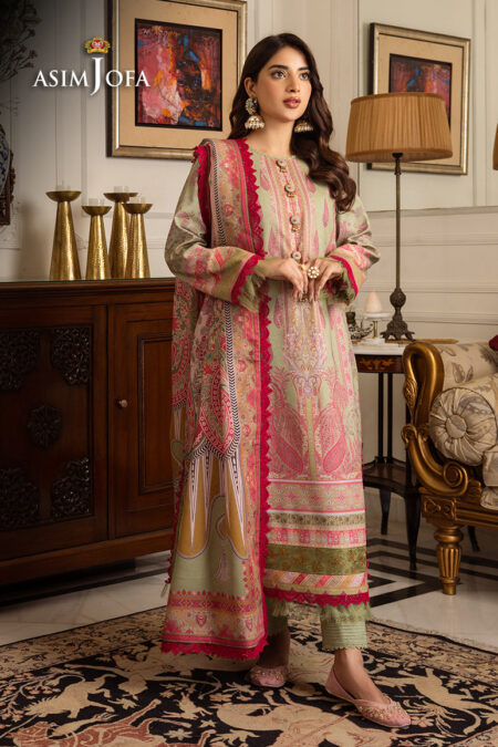 Asim Jofa Ajiwp-08 Embroidered Karandi Stitched 