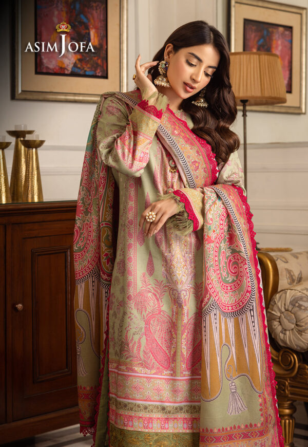 Asim Jofa Ajiwp-08 Embroidered Karandi Stitched