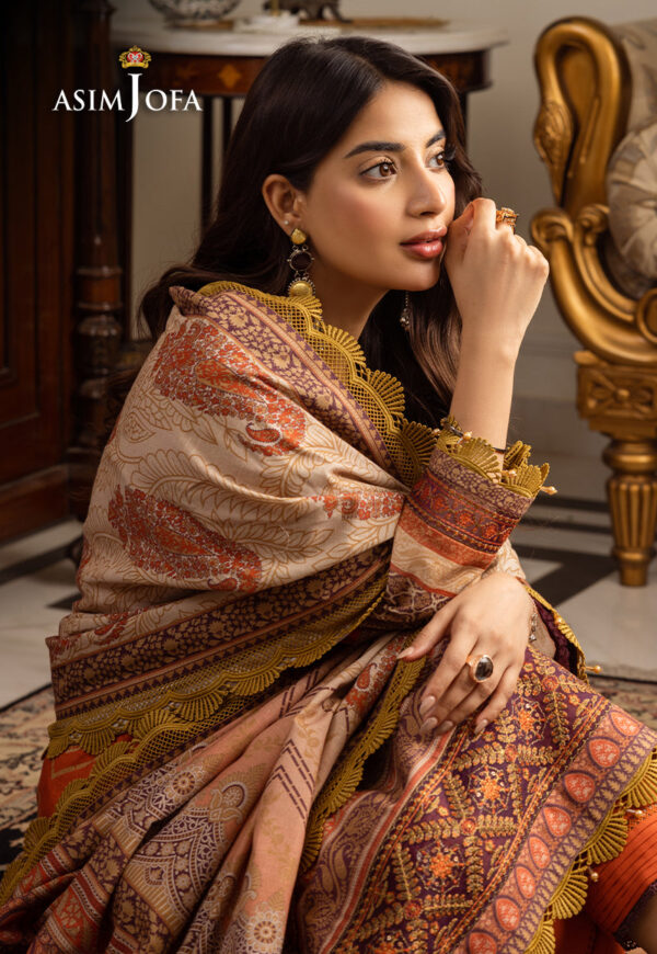 Asim Jofa Ajiwp-12 Embroidered Khaddar Stitched