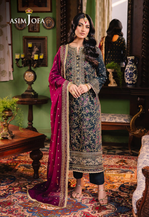 Asim Jofa Ajlp-01 Embroidered Twisted Lawn