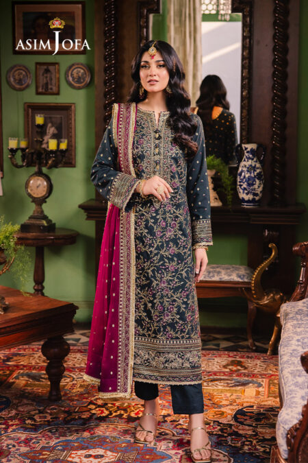 Asim Jofa Ajlp-01 Embroidered Twisted Lawn 