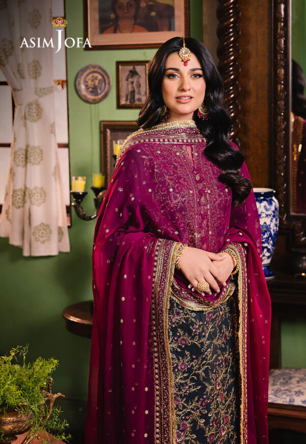 Asim Jofa Ajlp-01 Embroidered Twisted Lawn