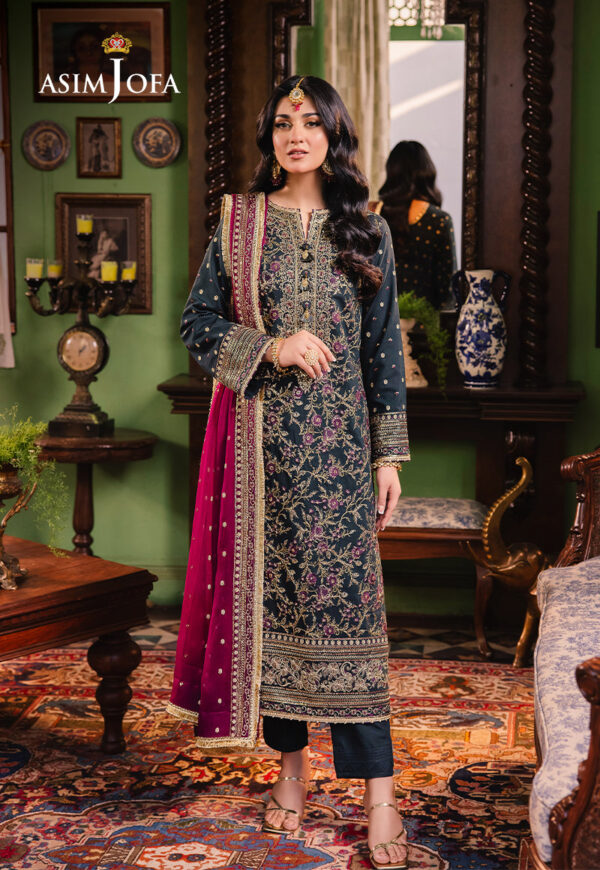 Asim Jofa Ajlp-01 Embroidered Twisted Lawn
