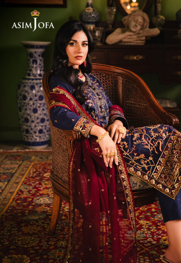 Asim Jofa Ajlp-02 Embroidered Twisted Lawn