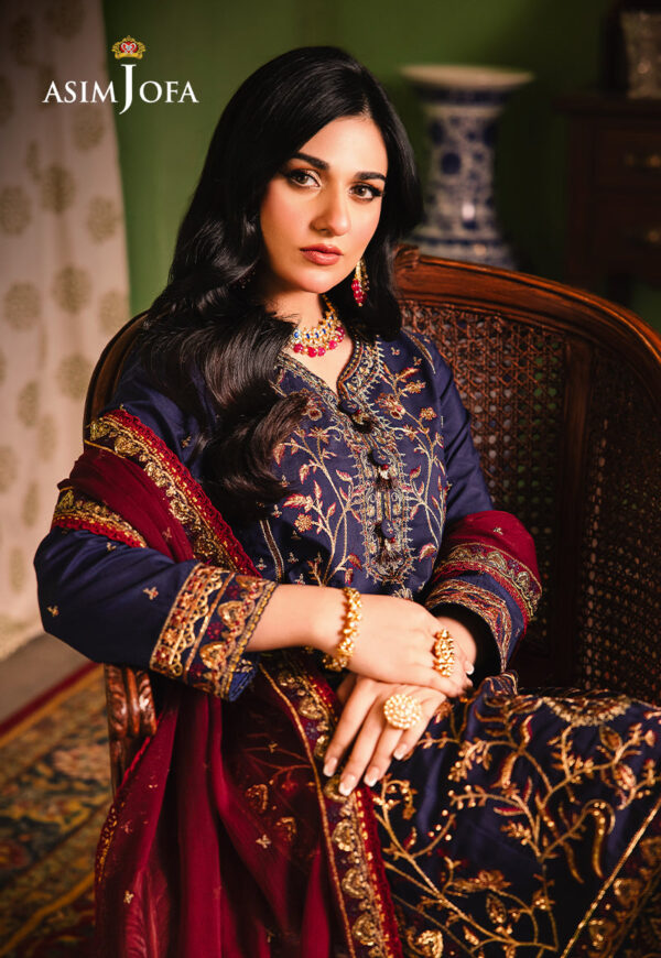 Asim Jofa Ajlp-02 Embroidered Twisted Lawn