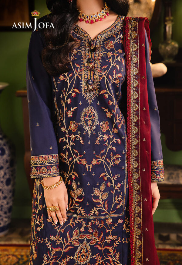 Asim Jofa Ajlp-02 Embroidered Twisted Lawn
