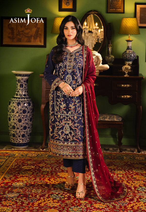 Asim Jofa Ajlp-02 Embroidered Twisted Lawn