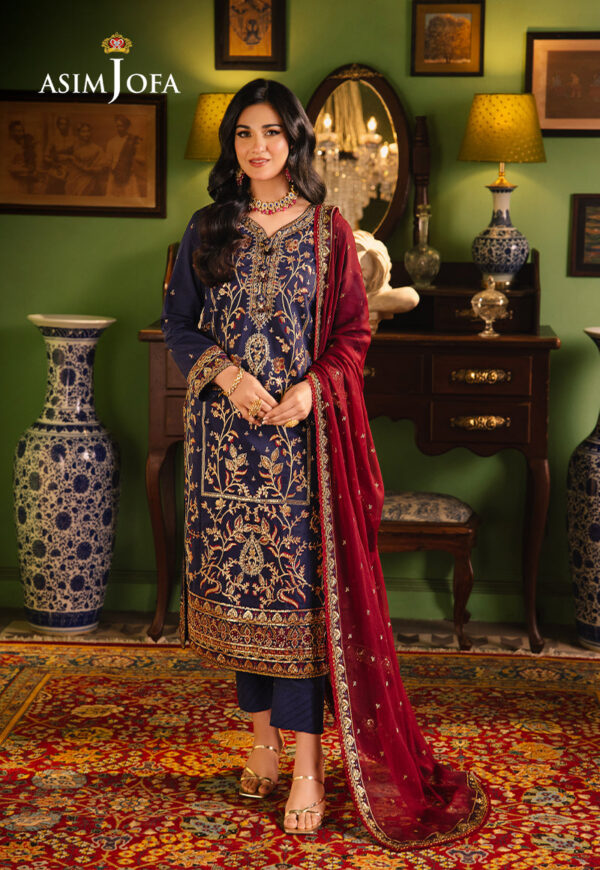 Asim Jofa Ajlp-02 Embroidered Twisted Lawn