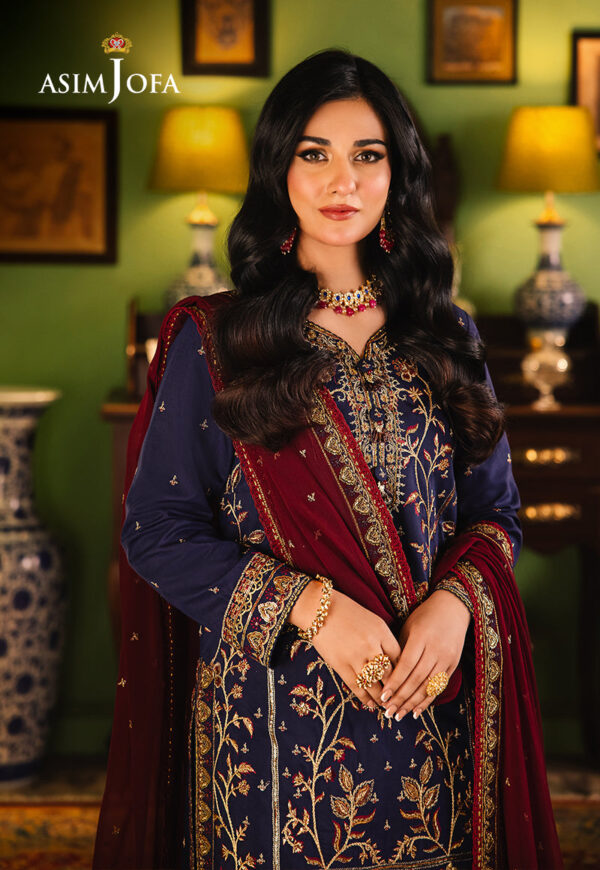 Asim Jofa Ajlp-02 Embroidered Twisted Lawn