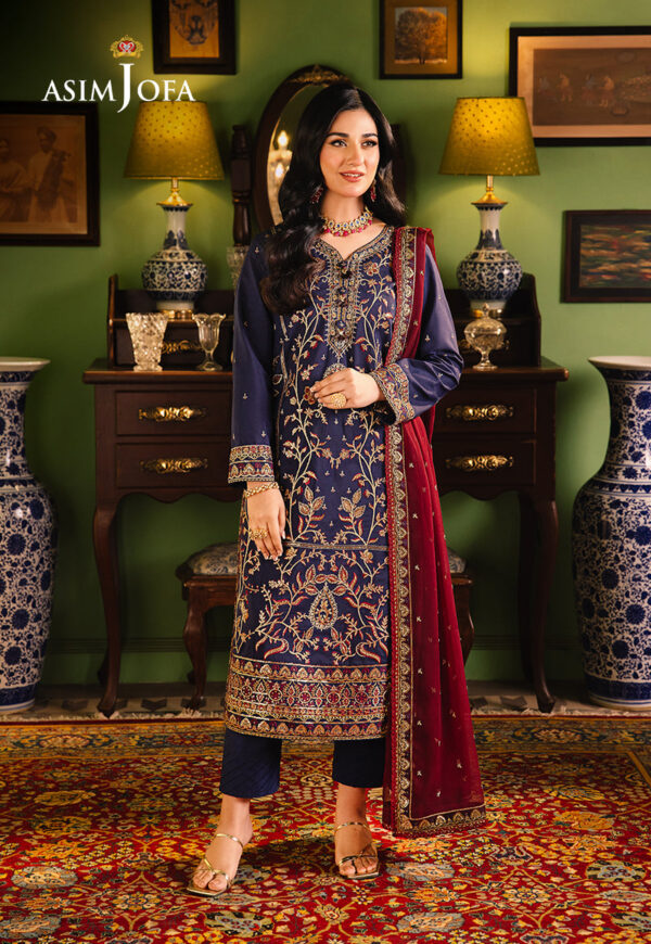 Asim Jofa Ajlp-02 Embroidered Twisted Lawn