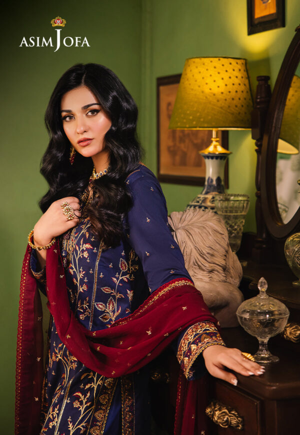 Asim Jofa Ajlp-02 Embroidered Twisted Lawn