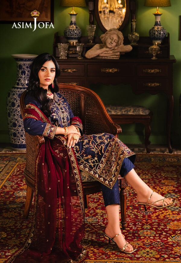 Asim Jofa Ajlp-02 Embroidered Twisted Lawn
