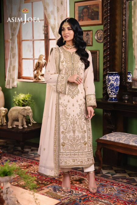 Asim Jofa Ajlp-05 Embroidered Twisted Lawn 