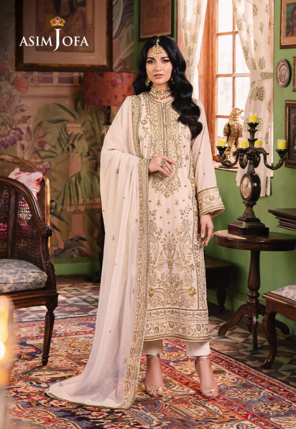 Asim Jofa Ajlp-05 Embroidered Twisted Lawn