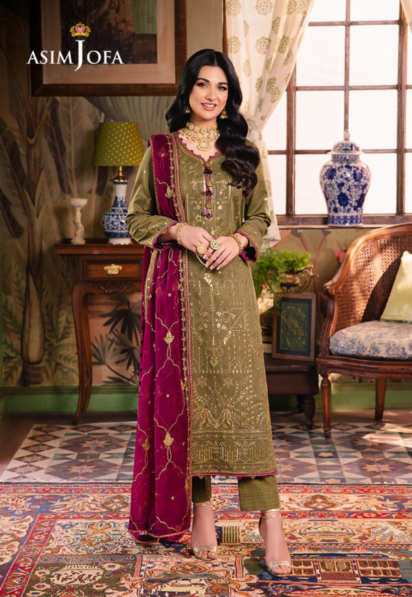 Asim Jofa Ajlp-08 Embroidered Twisted Lawn