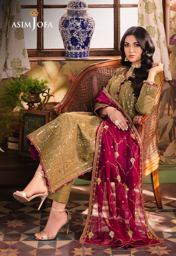 Asim Jofa Ajlp-08 Embroidered Twisted Lawn