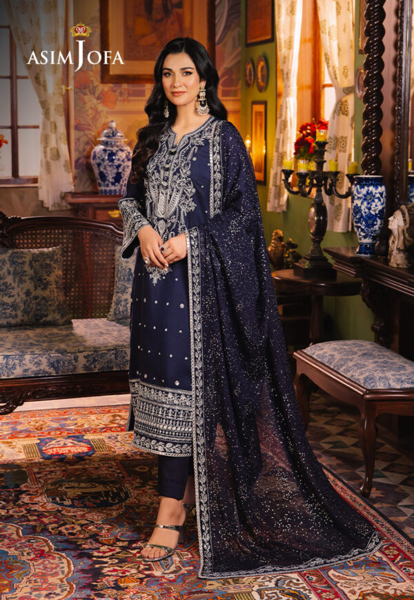 Asim Jofa Ajlp-10 Embroidered Twisted Lawn