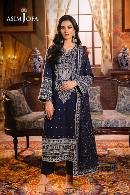 Asim Jofa Ajlp-10 Embroidered Twisted Lawn 