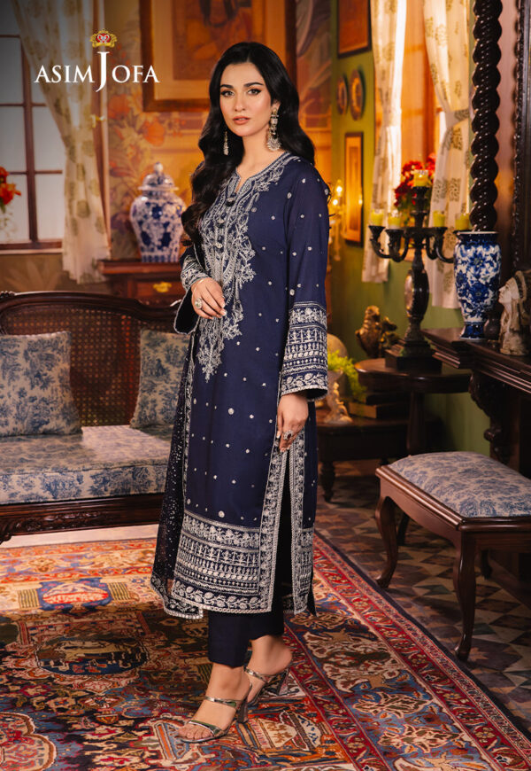 Asim Jofa Ajlp-10 Embroidered Twisted Lawn