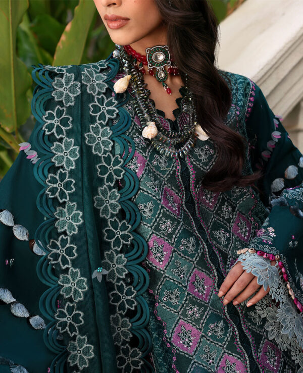 Republic Womenswear D1 B Zehra Eid Luxury Lawn 2025 Collection - Image 5