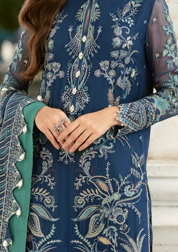 Afrozeh Stellar Blue D 02 La Fuchsia