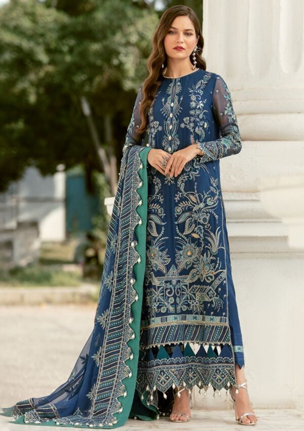 Afrozeh Stellar Blue D 02 La Fuchsia