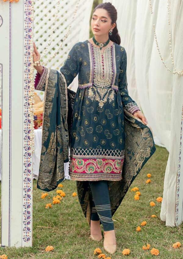 Al Zohaib D 06 Sunehri Sham Summer Dress